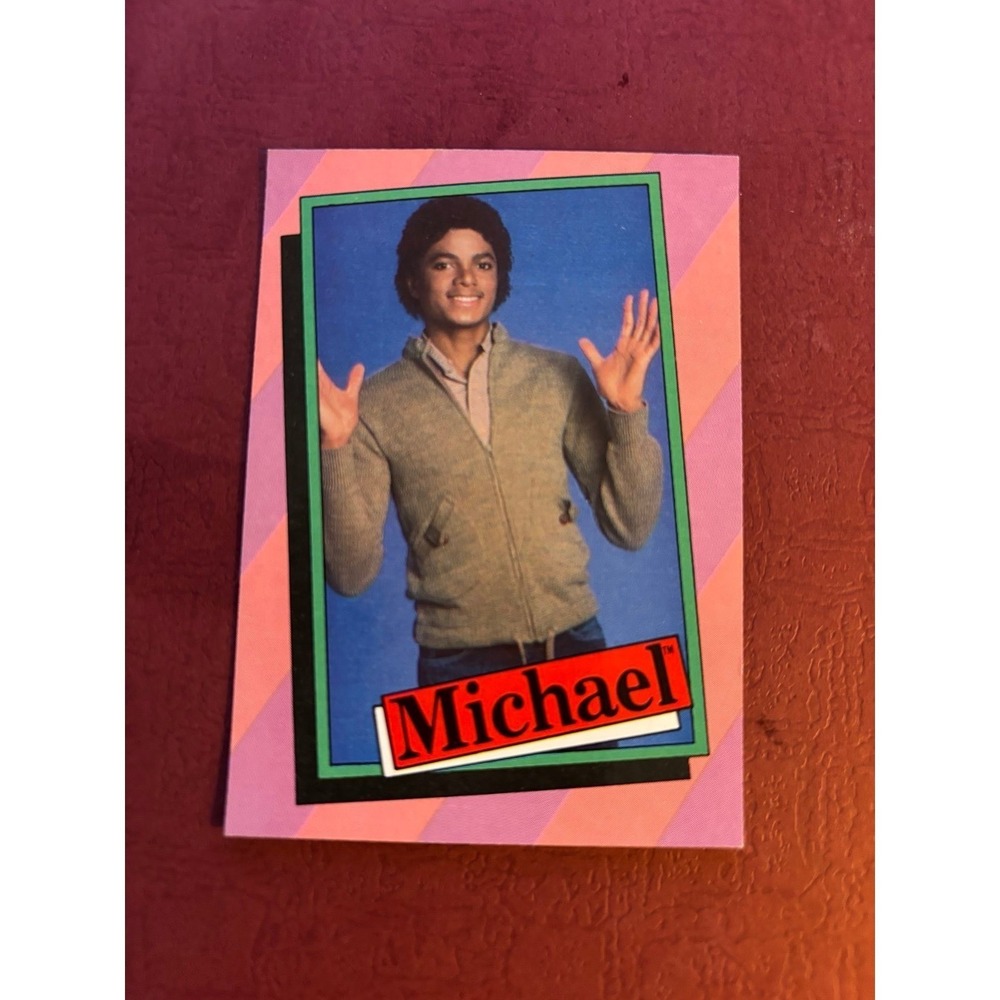 Vintage 1980s Michael Jackson Music Card 1984 Billie Jean Thriller Beat it